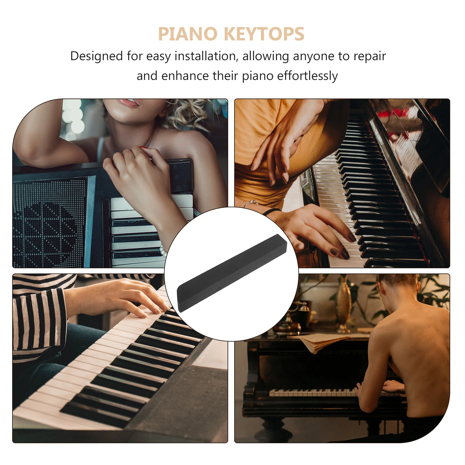 أدوات إصلاح احترافية لمفاتيح البيانو، محمولة مدمجة ومقاومة للاهتراء، تصميم متطور، متوافقة مع العلامات التجارية