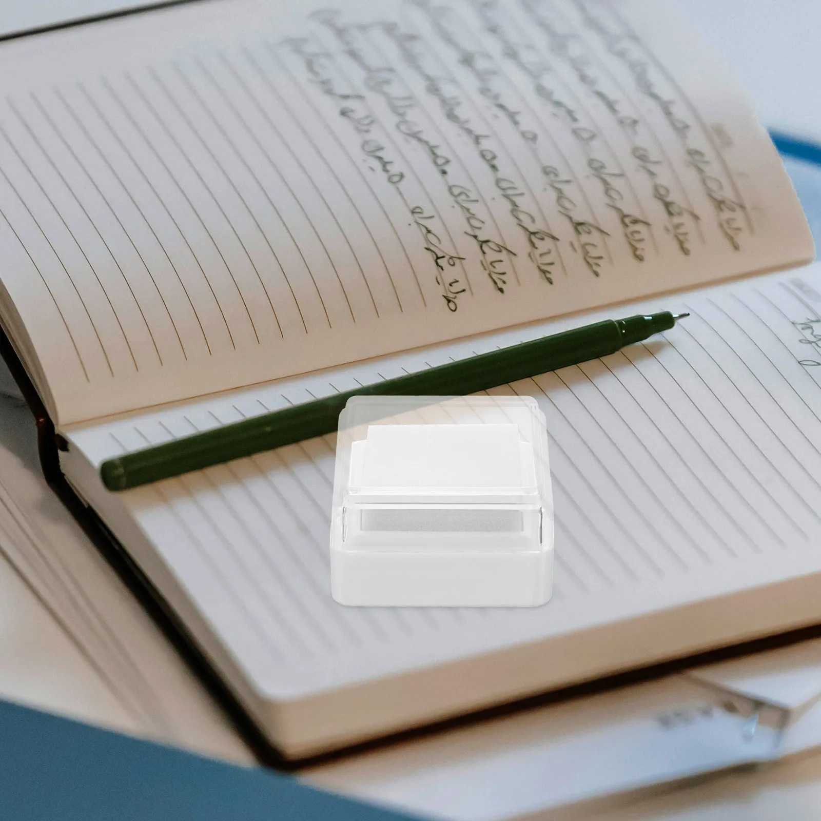 5 قطعة منصات ختم الحبر اليد فارغة الإسفنج البلاستيك المحمولة خفيفة الوزن الحرفية منصات الحبر DIY بها بنفسك سجلات القصاصات المطاط Stamps