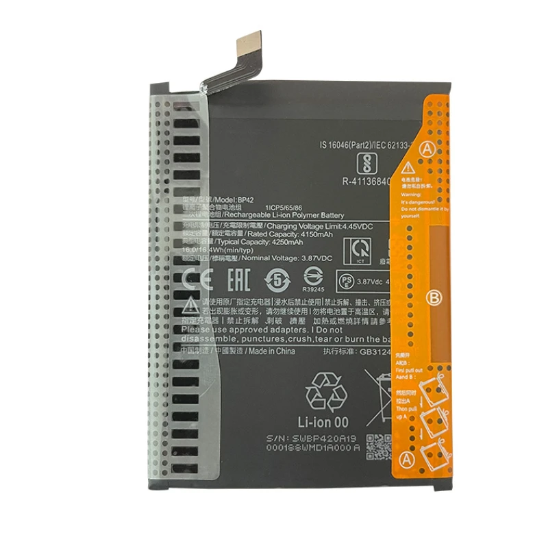 For Xiaomi Mi 11 Lite BP42 Replacement Phone Battery Batteries Bateria 4250mAh Fast Shipping BP42 Battery 2pcs