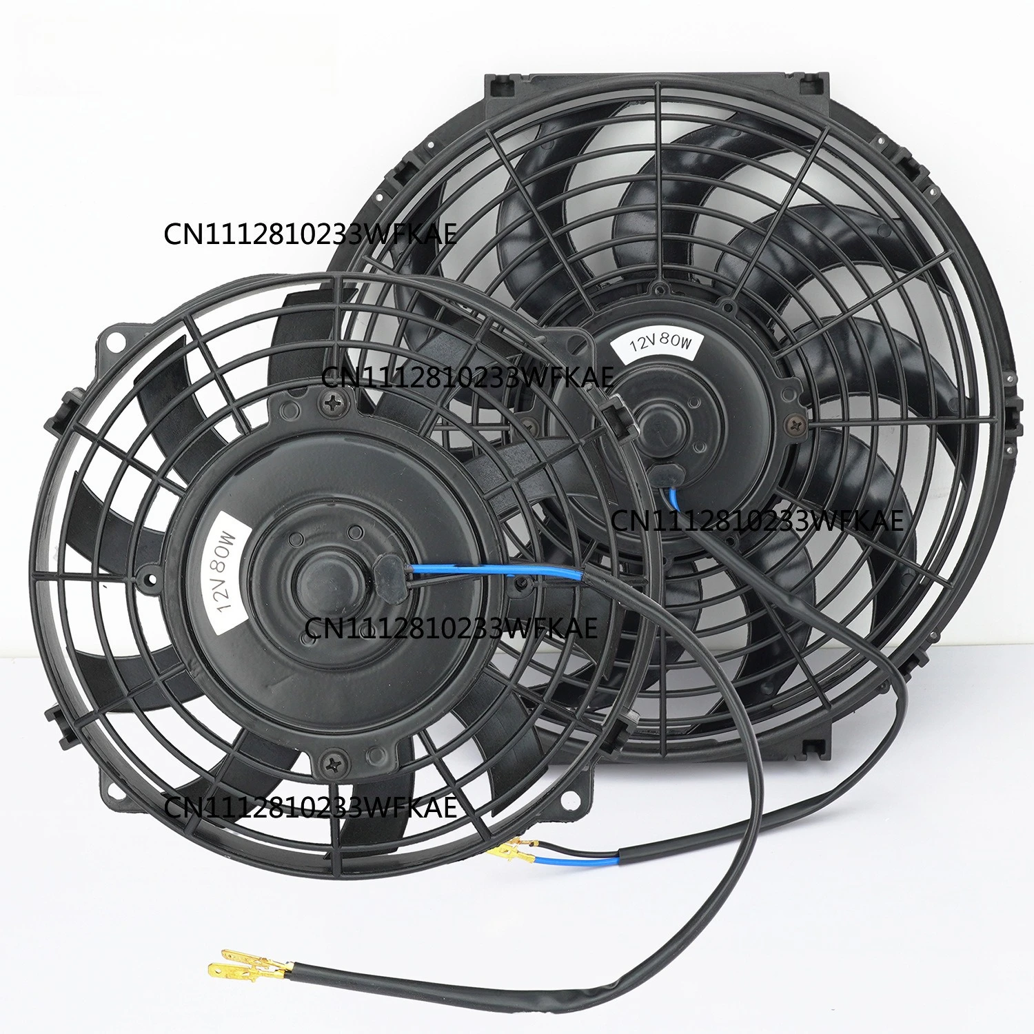 Radiator Fan Universal 12V 80W120W Automotive Oil Cooling Intercooling Electric Push-Pull Kit Cooling System