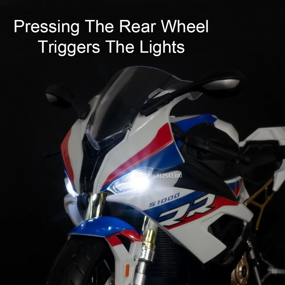 مقياس 1:9 S1000RR هوندا CBR1000 نموذج دراجة نارية لعبة الربط التوجيه قابل للسحب محرك ثلاثي القوائم نماذج هدايا للأطفال