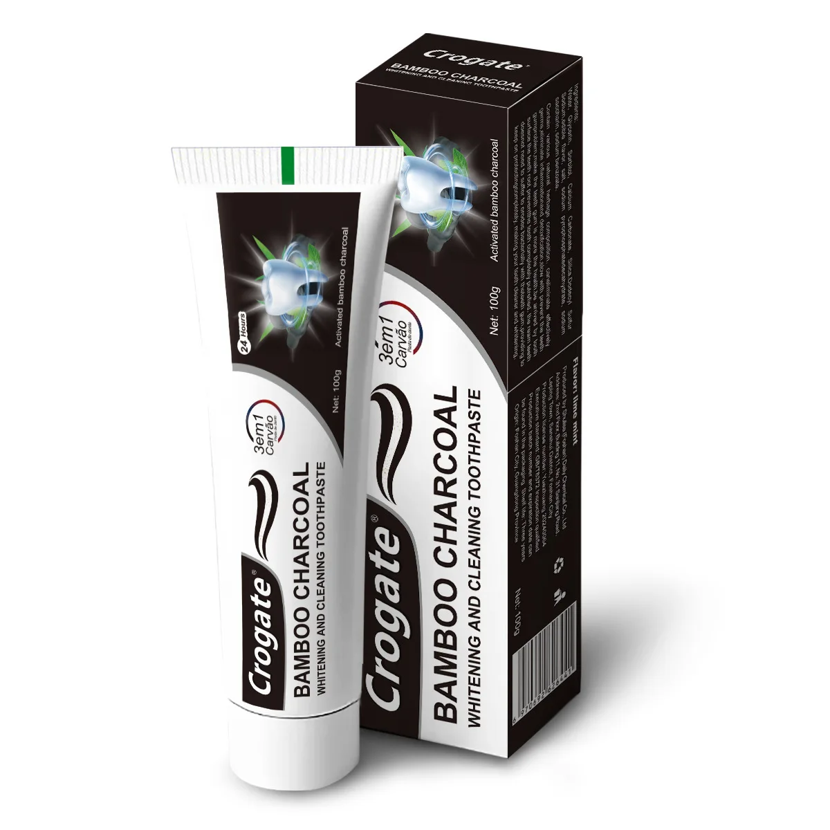 @@Whitening Toothpaste Bamboo Charcoal Toothpaste Adsorbs Bad Breath Remove Yellow Teeth Strong Cleaning Teeth Stains Oral Care
