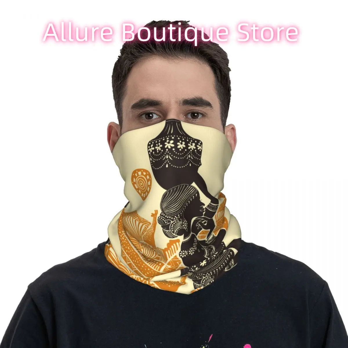 المرأة الأفريقية عقال الرقبة أدفأ الرجال التزلج تشغيل وشاح أنبوبي الطبية ممرضة الوجه باندانا الجراب