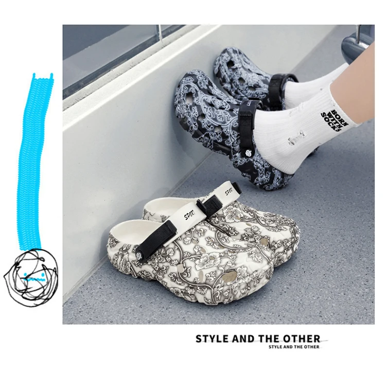 Neue Sommer-Clogs für Herren, weichsohlige Dual-Use Outdoor-Strandschuhe, geruchshemmende geschlossene Sandalen – Detail 2