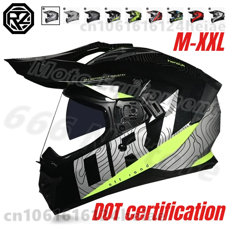 

Мотошлем для бездорожья с солнцезащитным козырьком, шлем для мотокросса, гоночный шлем для мотоцикла, DOT, casco moto