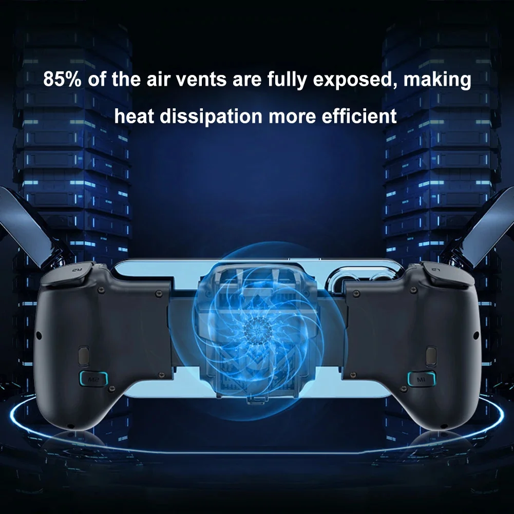 JK02ยืดตัวควบคุมเกมหม้อน้ำเซมิคอนดักเตอร์ไฟ LED จอยสติ๊กสำหรับสวิตช์แอนดรอยด์ระบบ iOS