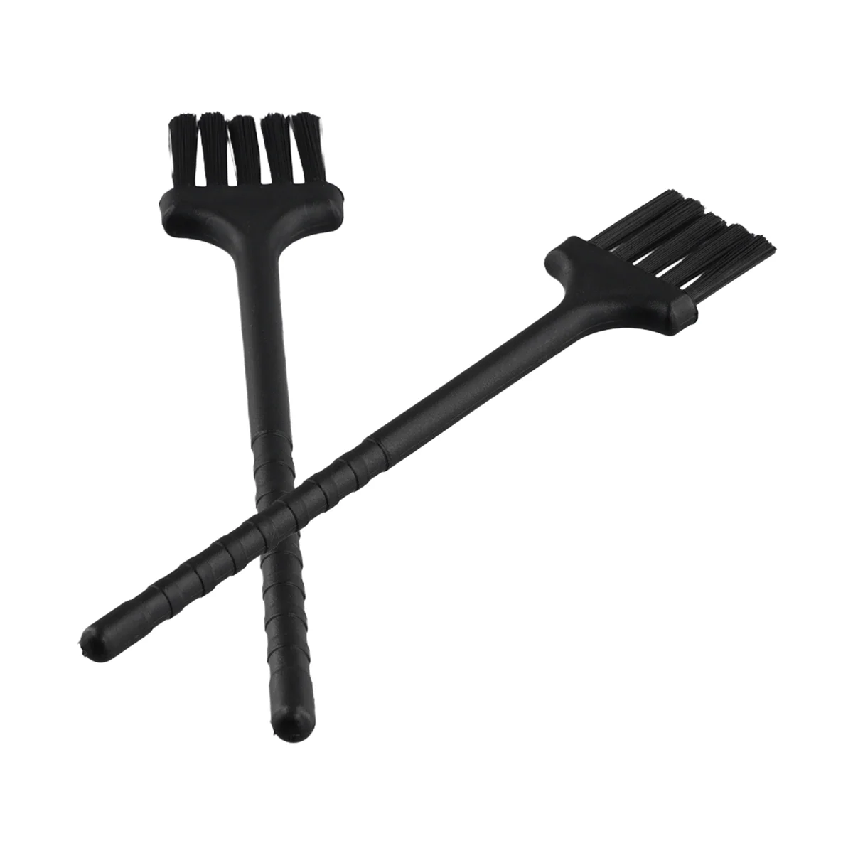 2Pcs Multifunctional Kitchen Brush Razor Cleaning Brush Keyboard Dust Black Nylon Plastic Small Brush for Grinder SQ