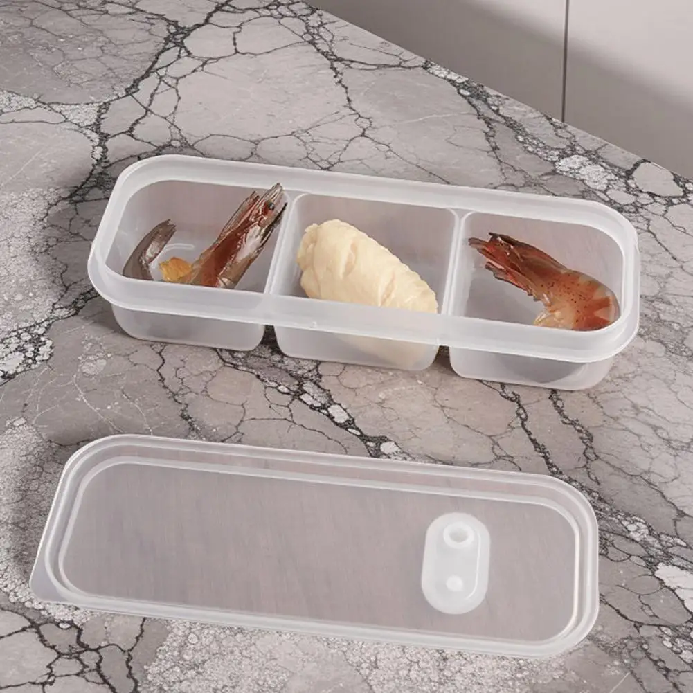 Meal Prep Container 3/6-piece Bpa-free Food Storage Boxes Transparent Multi-compartment Fruit Organizer Portable Refrigerator