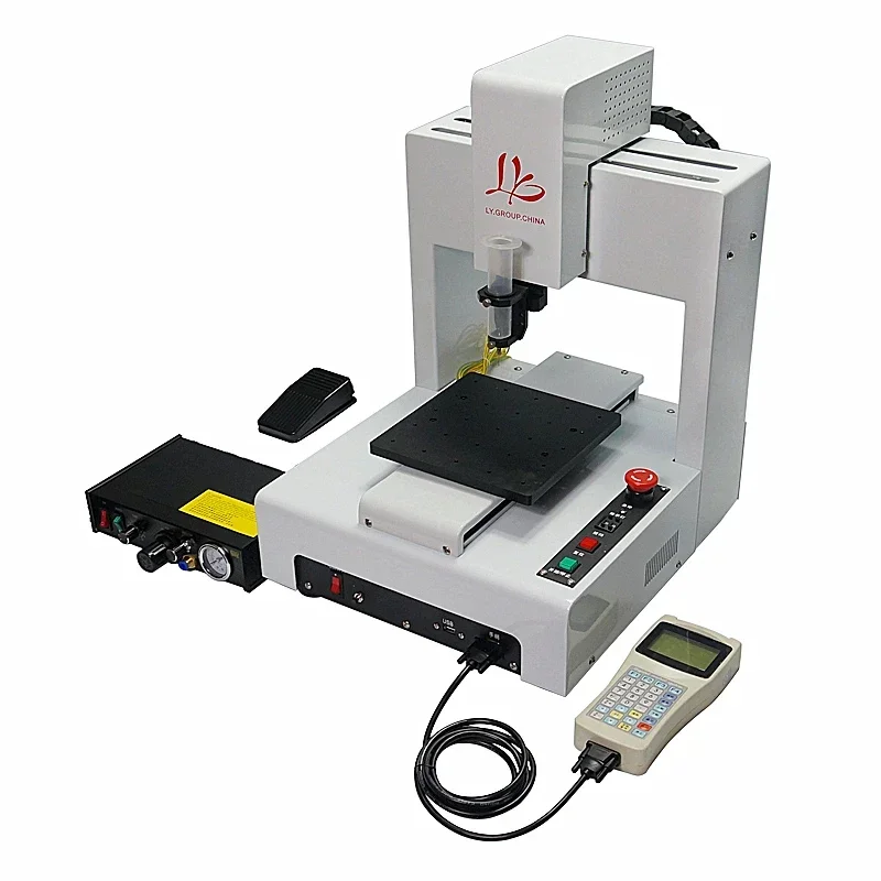 LY-221 Automatic Glue Dispenser 3 Axis Compatible for Mobile Frame Glue Dispensing Works 110V/ 220V 300W