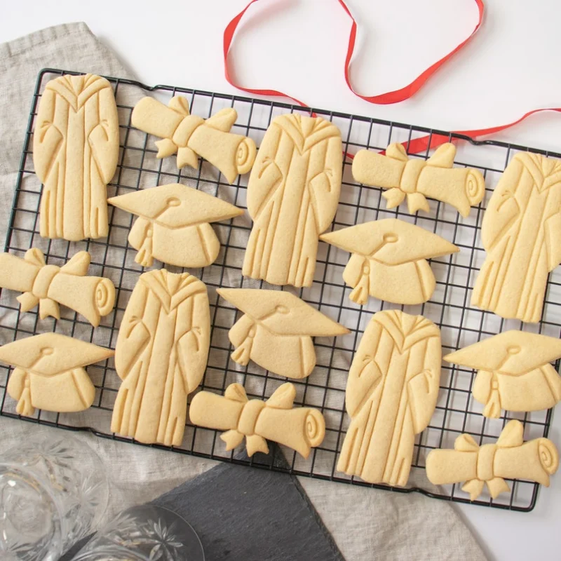 Graduation Season Bachelor Uniform Cap Cookie Cutter Graduation Party Handmade Baking Accessories Fondant Butter Biscuit Mold