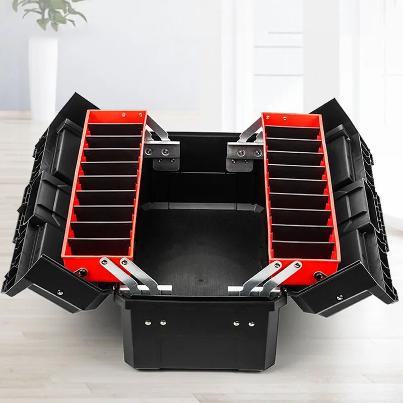 Storage Folding Toolbox Empty Professional Plastic Maintenance Multifunctional Tool Bag Hardware Electrician Household items