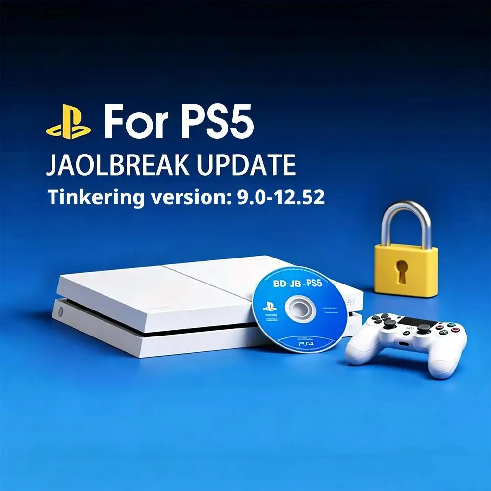 For PS5 Firmware 10.20-12.00 BD-JB Disc All-in-One Jailbreak Disc Play Backup Games Homebrew For PS5 Game Disc Accessories