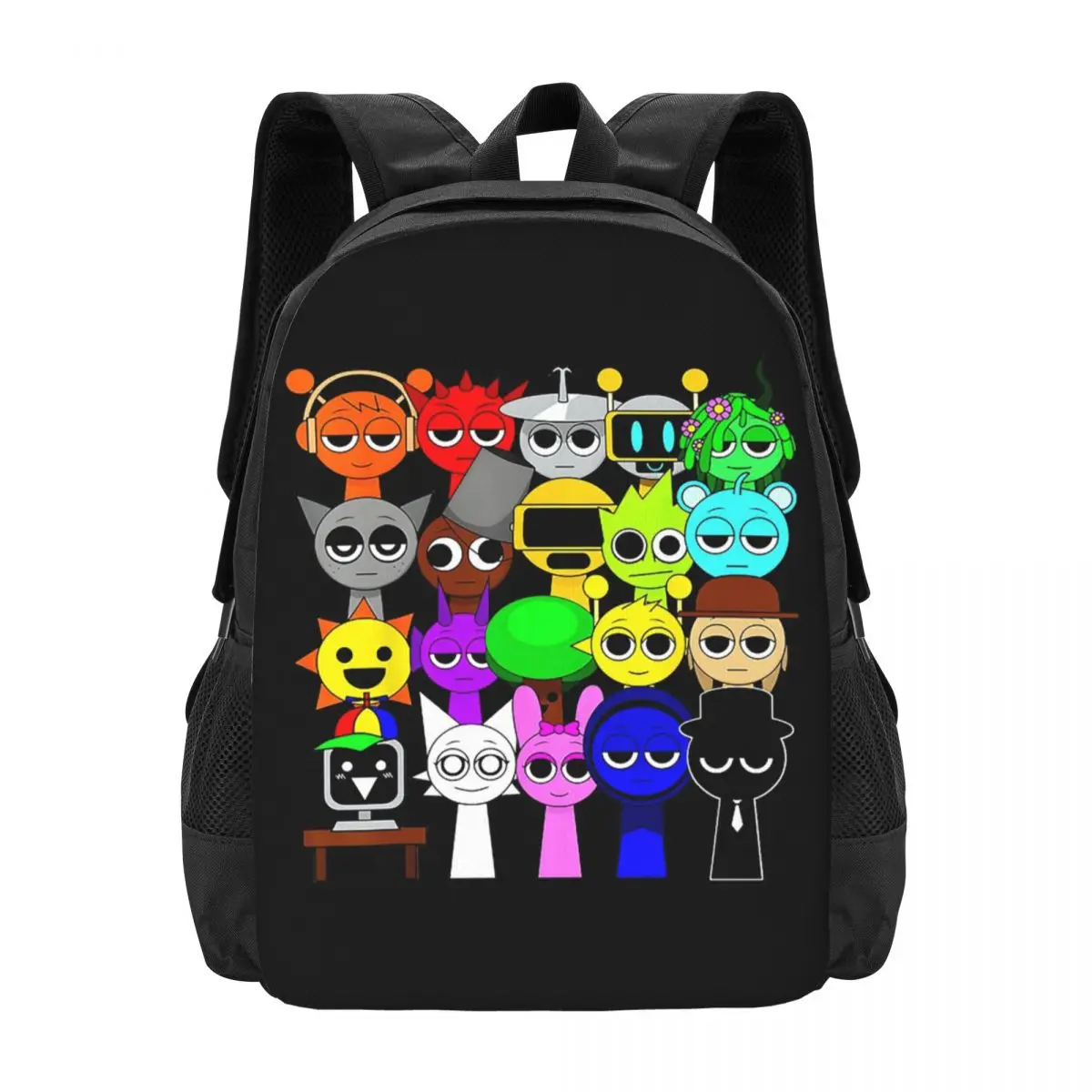 Sprunki New Picture Backpack Hot Sale Daypack Large Capacity Boys Girls BookBag School Bag Shoulder Bags for Men Women