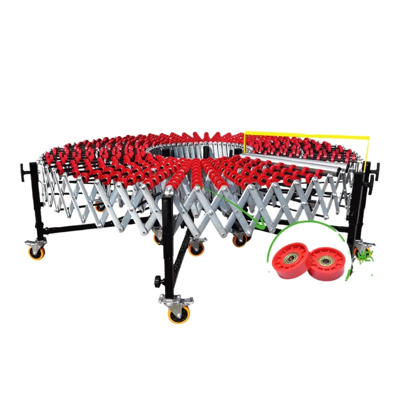 

Retractable lift and turn loading and unloading truck conveyor