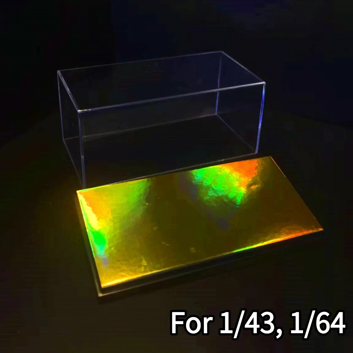 Acrylic Display Case Box 5.8" x2.8" for Scale 1:43 1:64 1:87 Car Model Collectible Storage Figure Miniature DIY Building Diorama