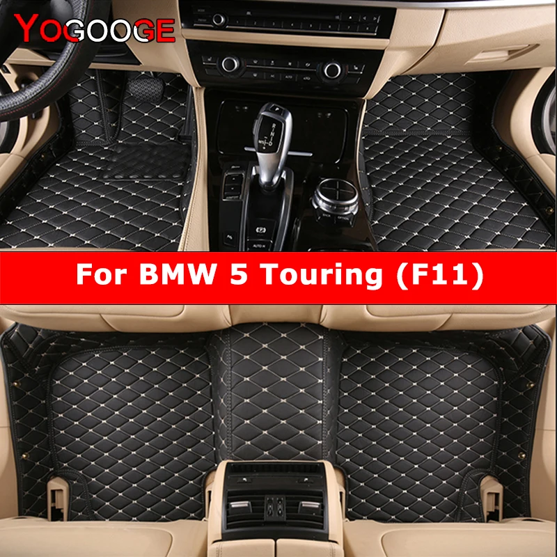 YOGOOGE Custom Car Floor Mats For BMW 5er Touring F11 2009-2017 Auto Carpets Foot Coche Accessorie