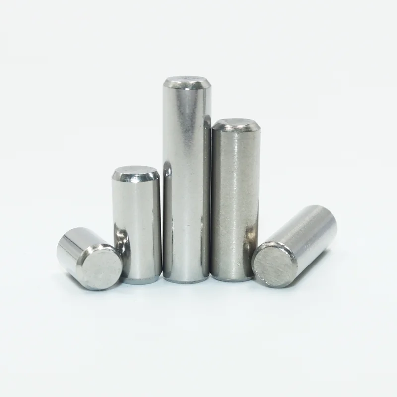 304 Stainless Steel Solid Cylindrical Dowel Pins M1 M2 M3 M4 M5 M6 M8 Corrosion Resistant High Hardened Locat Fixed Parallel Pin