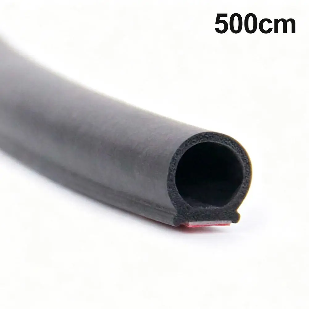 Rubber Seal Strip Roll reduces cabin noise Car Door Edge Rubber Scratch Protector Strips Car Styling Mouldings Side Doors Adhesi