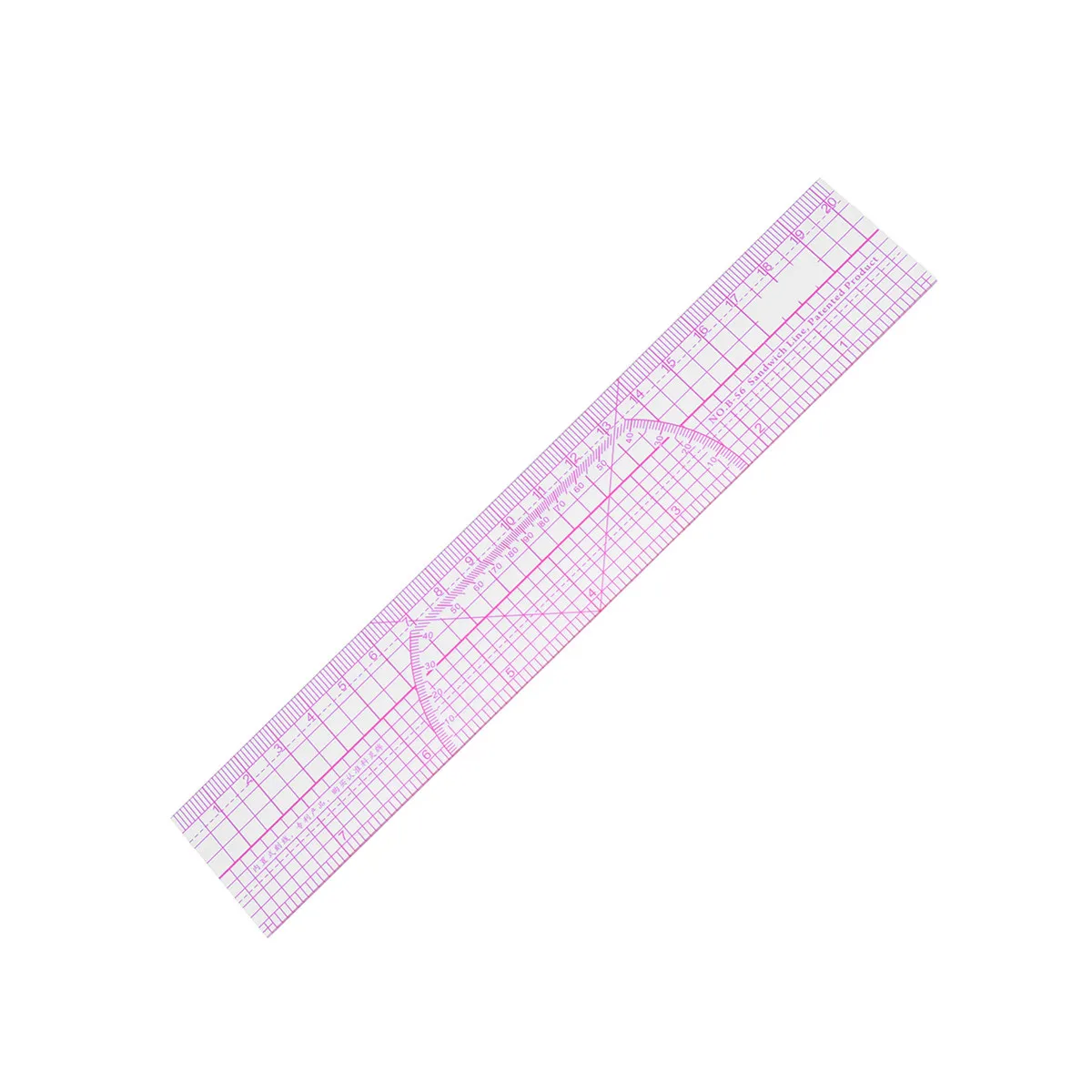 Plastic Measuring Ruler Tool For Ruler Multifunction Scale High Accuracy Sturdy No Edge Home School Office