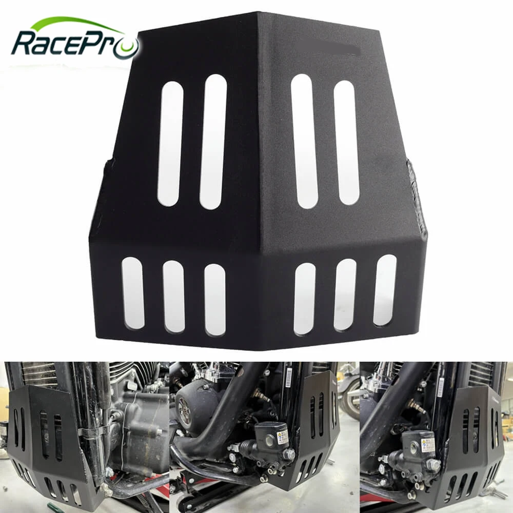 RACEPRO Motorcycle Aluminum Chin Lower Front Spoiler Air Dam Fairing Mudguard Cover For Harley Davidson Softail M8 Low Rider ST