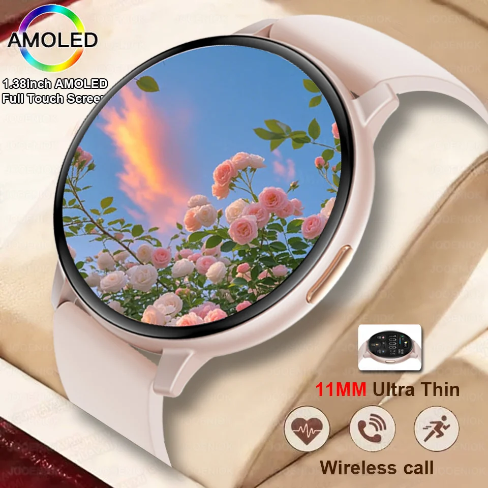 

Fashion Women Smartwatch AMOLED HD Screen Heart Rate Blood Oxygen Monitoring BT Call Sports Smartwatch Woman 2025 New For Huawei