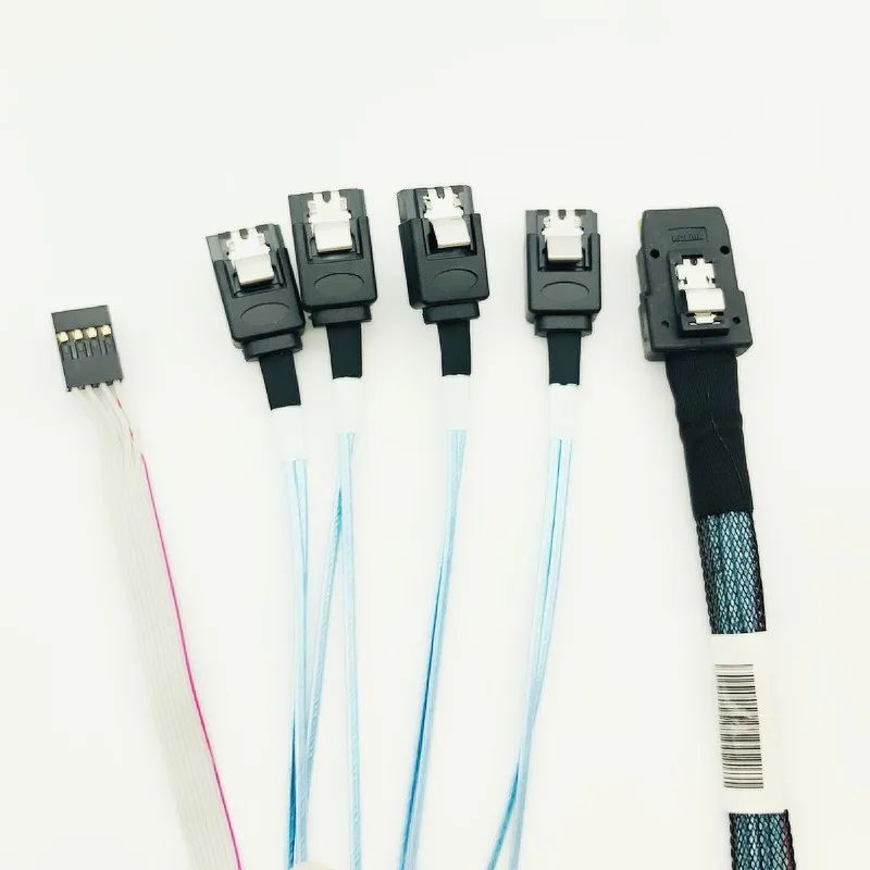 58cm Digital Mini SAS SFF-8087 36 PIN to 4 SATA 7 PIN HD Splitter Breakout Cable MINI SAS 36P TO 7 PIN SATA Reverse Cable Gadget