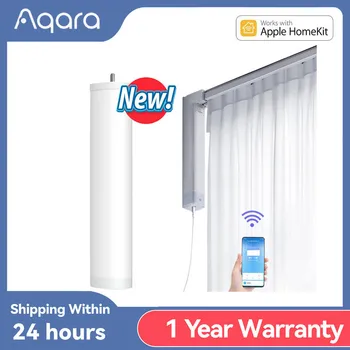 Aqara 스마트 커튼 모터 C2 지그비 자동 트랙 음성 제어 타이밍 설정 리모컨, 애플 홈키트와 작동
