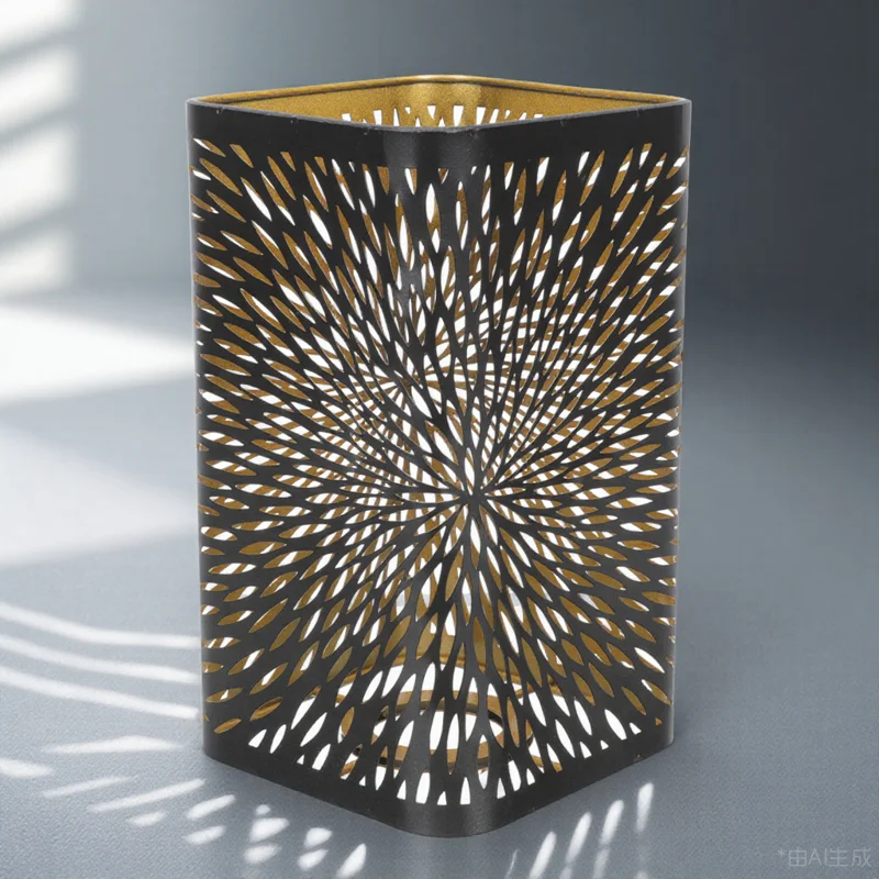 

Iron Lampshade Hollow Carved Design Tabletop Lamp Shade Bedside Light Cover Stable Structure Iron Lampshade Lamp Shade