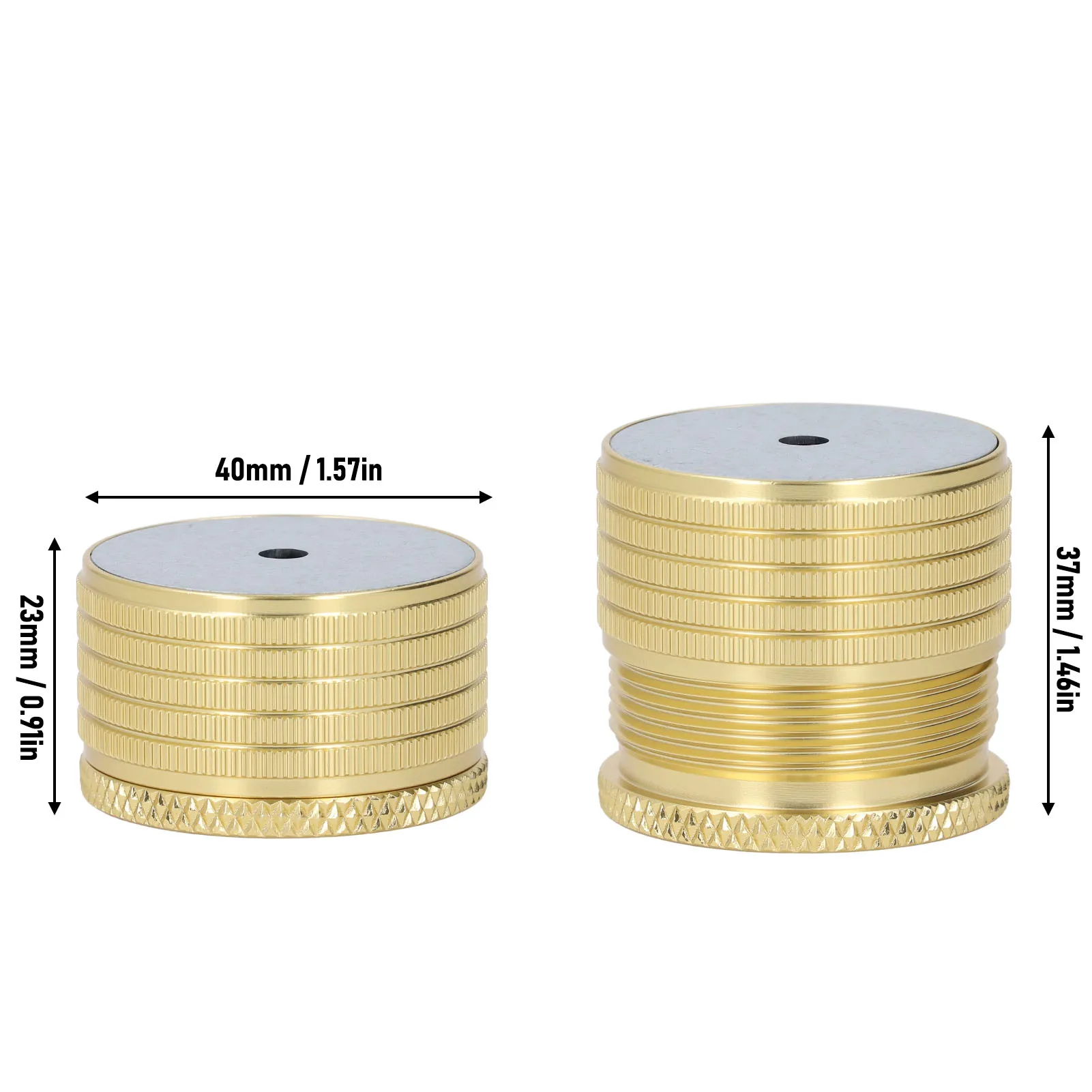 Möbel-Riser, 23–37 mm, verstellbar, 50–500 kg, tragend, Aluminiumlegierung, Bett, Sofa, Tisch-Riser, Stützbein, Möbel-Riser