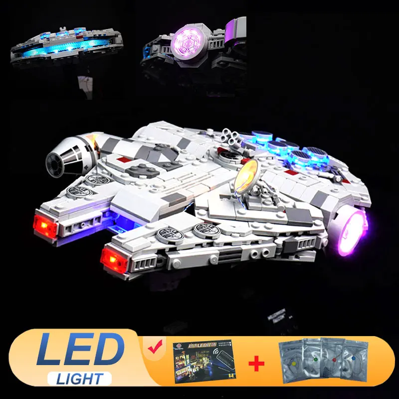 

Комплект светодиодных фонарей для LEGO 7535, идеи ламп Star Millennium Falcon, подарок «сделай сам» (не включает строительные блоки, наборы кирпичей, наборы моделей)