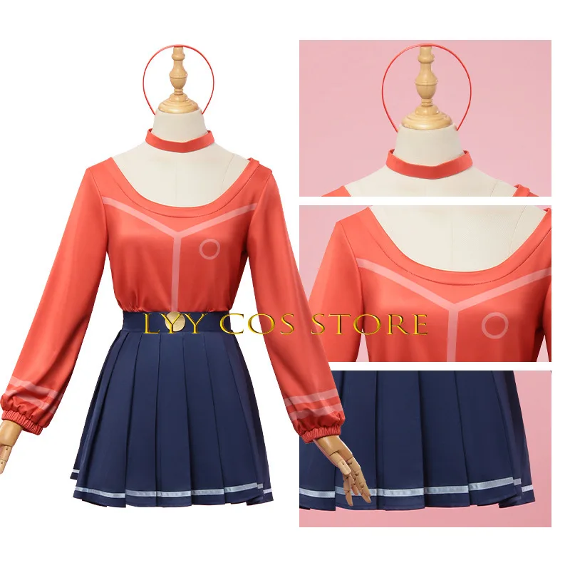 MiSide Crazy Mita Cosplay Anime Game Kostuum JK Schooluniform Leuke Jurk Lolita Pruiken Voor Meisje Halloween Party Play Outfit Pak