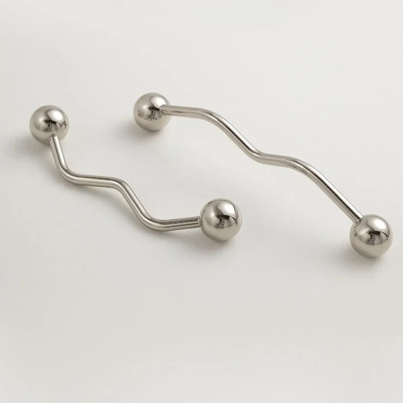 Light Luxury Wardrobe Dresser Handles Comfortable Grip Zinc Alloy French Cabinet Door Handle French Style Creative Kitchen Pulls