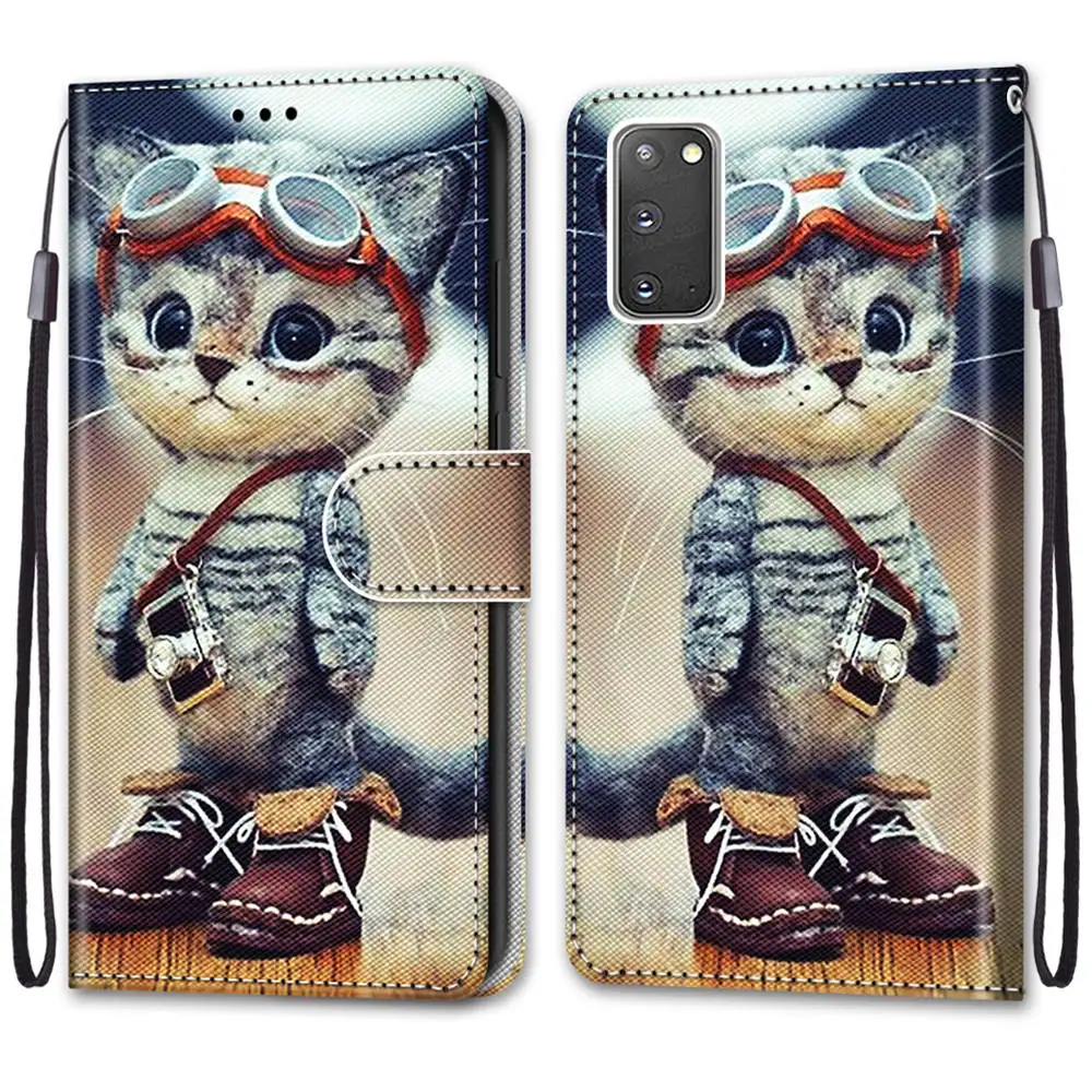 Etui POCO M3 Flip Case for Funda Xiaomi POCO X3 NFC Case Cute Dog Cat Tiger Rose Wallet Leather magnetic Phone Cover Capa Women