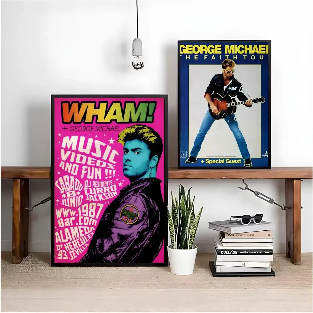 ديكور المنزل G-جورج مايكل ملصق HD ذاتي اللصق مقاوم للماء مثالي للمنزل والمكتب وغرفة النوم هدية رائعة #3