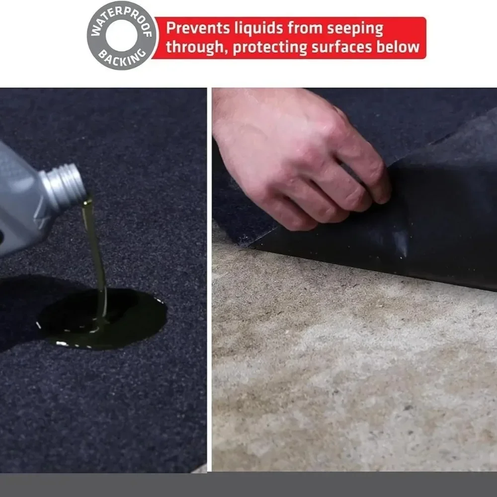 Generic Garage Floor Mat Protector Portable Anti Slip Oil Spill Mat Absorbent Oil Pad for Repair Car Trunk Mat Thick Felt Carpet