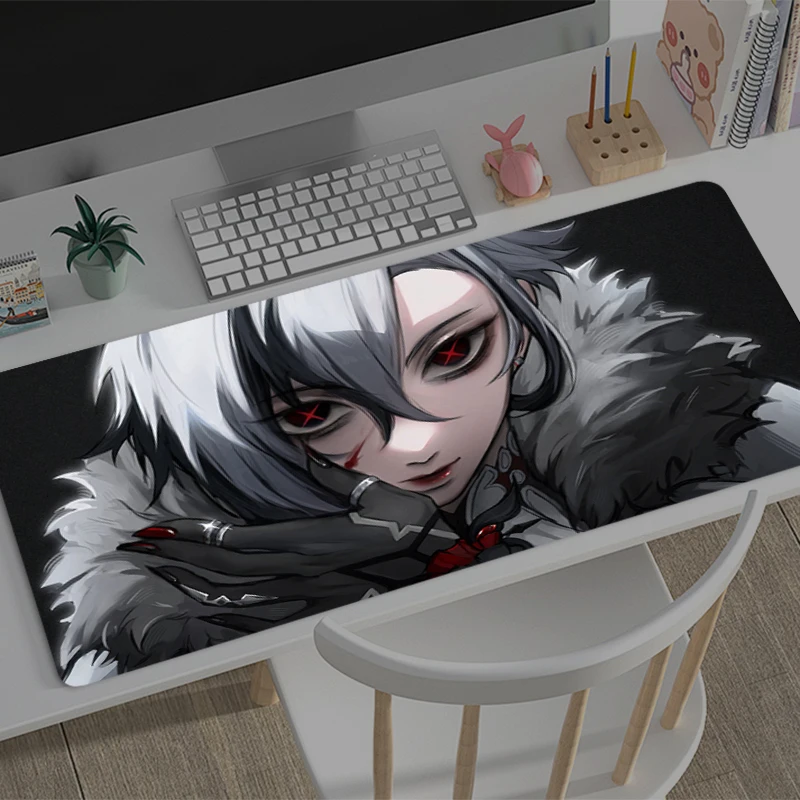 Gaming Mousepad Genshin Impact Arlecchino Anime Mouse Mat Office Gamer Computer Mouse Pad Print Desk Mat PC carpet Big Mousepad