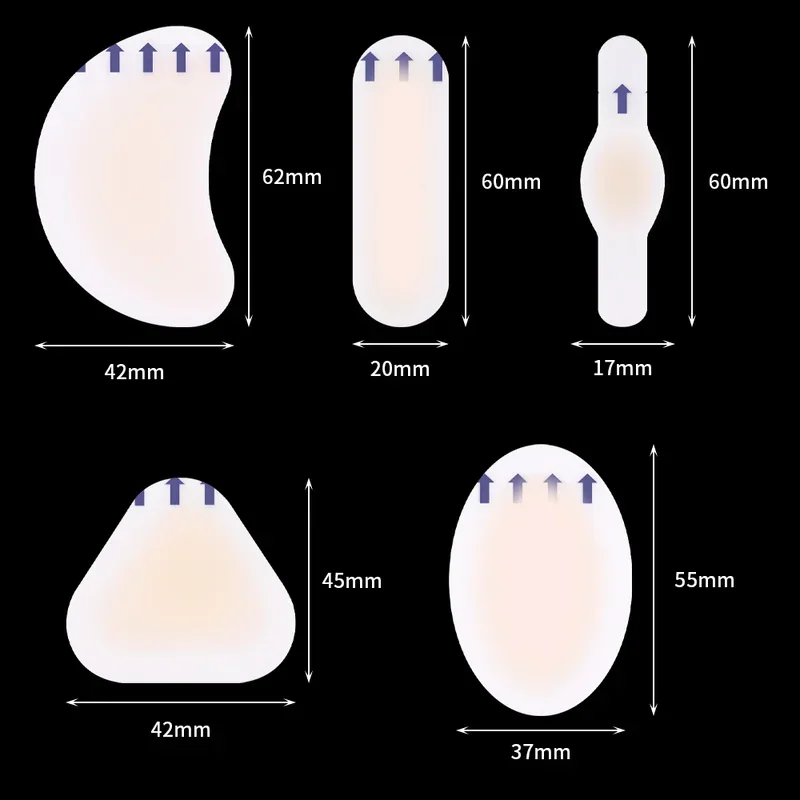 5-50 adet yumuşak jel yüksek topuk ayak yamaları yapışkanlı topuk Blister bandaj hidrokolloid ayakkabı çıkartmalar ağrı kesici alçı ayak bakımı