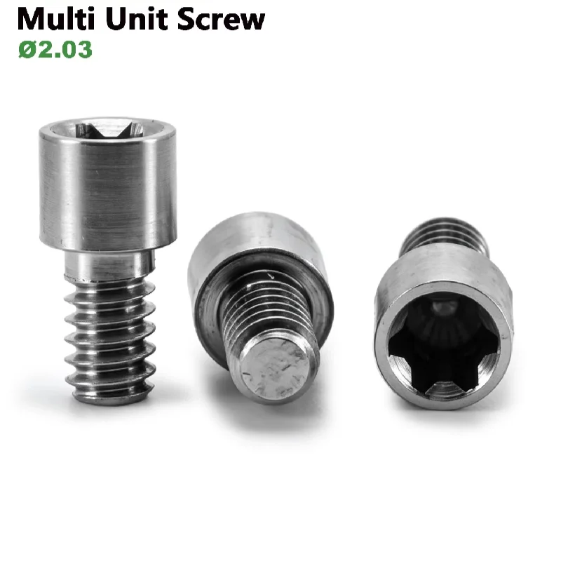 Dentistry parts Grade 5 Titanium Screw Compatible with Nobel Biocare Multi-Unit Abutment Oral Care Prosthetics Restoration Parts