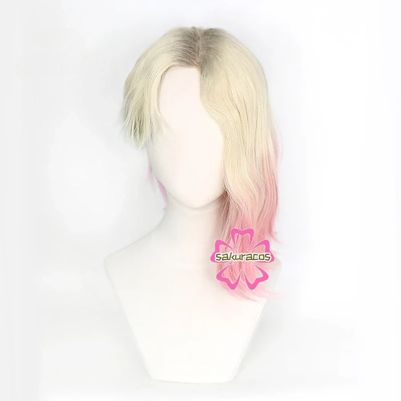 Gwen Stacy Cosplay Wig Gwendolyn Maxine Wig Black Blond Pink Ombre Heat Resistant Synthetic Hair Halloween Role Play Wigs