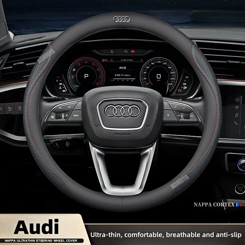 

Car Steering Wheel Cover Suitable for Audi A4L A6L A3 Q2L Q3 Q5L Q7 A5A7 High Quality Material Durable and Comfortable to Hold