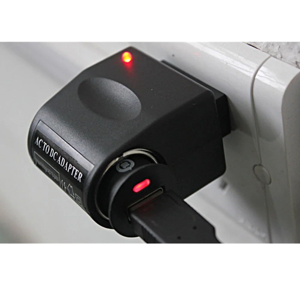 Universal AC 220V To DC 12V EU US Plug Converter Car Charger Adapter Car Cigarette Lighter Wall Socket Splitter Charger