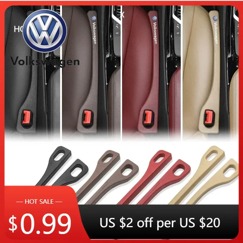 

For VOLKSWAGEN VW Car Seat Gap Filler Plugs Seat Seam Leak Strips Car Accessories For Volkswagen Tharu Polo T5 GTI Tiguan Passat