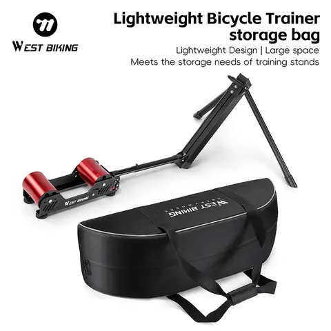 WEST BIKING Bicycle Trainer Storage Bag Portable Waterproof Bike Bag Magnetic Resistance Roller Cycling Platform Bike Accessory
