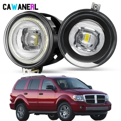 2 Pieces Angel Eye Fog Light DRL For Dodge Durango 2007 2008 2009 9005 H10 Car External LED Fog Daytime Running Lamp Accessories