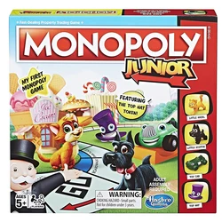 Hasbro Gaming Monopoly Junior Card Game for Kids Board Game Play Card Toy Puzzle Family Party Game Toys for Children Adult Gift