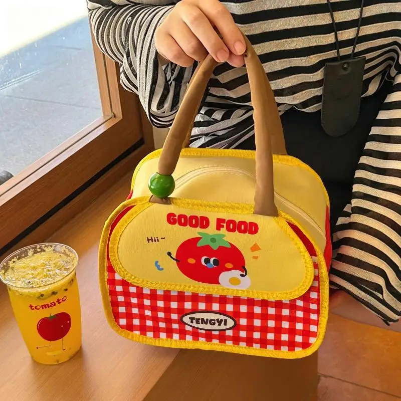 Niedliche Cartoon-Lunchbox-Tasche mit Isolierung und Kälteisolierung, Aluminium-Picknicktasche für die Arbeit – Detail 6
