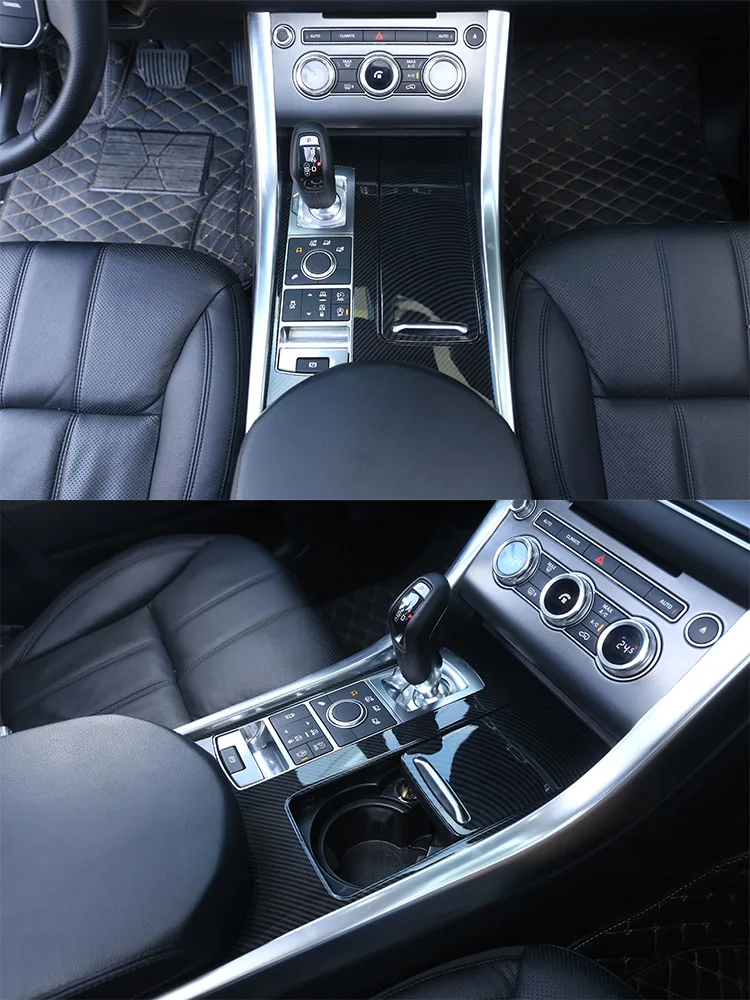 Für Land Rover Range Rover Sport 2014-17 Carbon Faser Auto Center Control Panel Lenkrad Tür Trim Aufkleber auto Zubehör – Detail 7