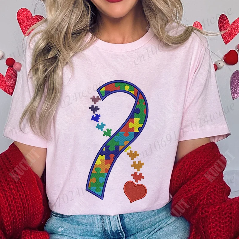 Autism Infinitas Summer Women T-Shirts Fashion Tees Casual Female Autism Accept Understand Love Graphic Comfortable Clothes
