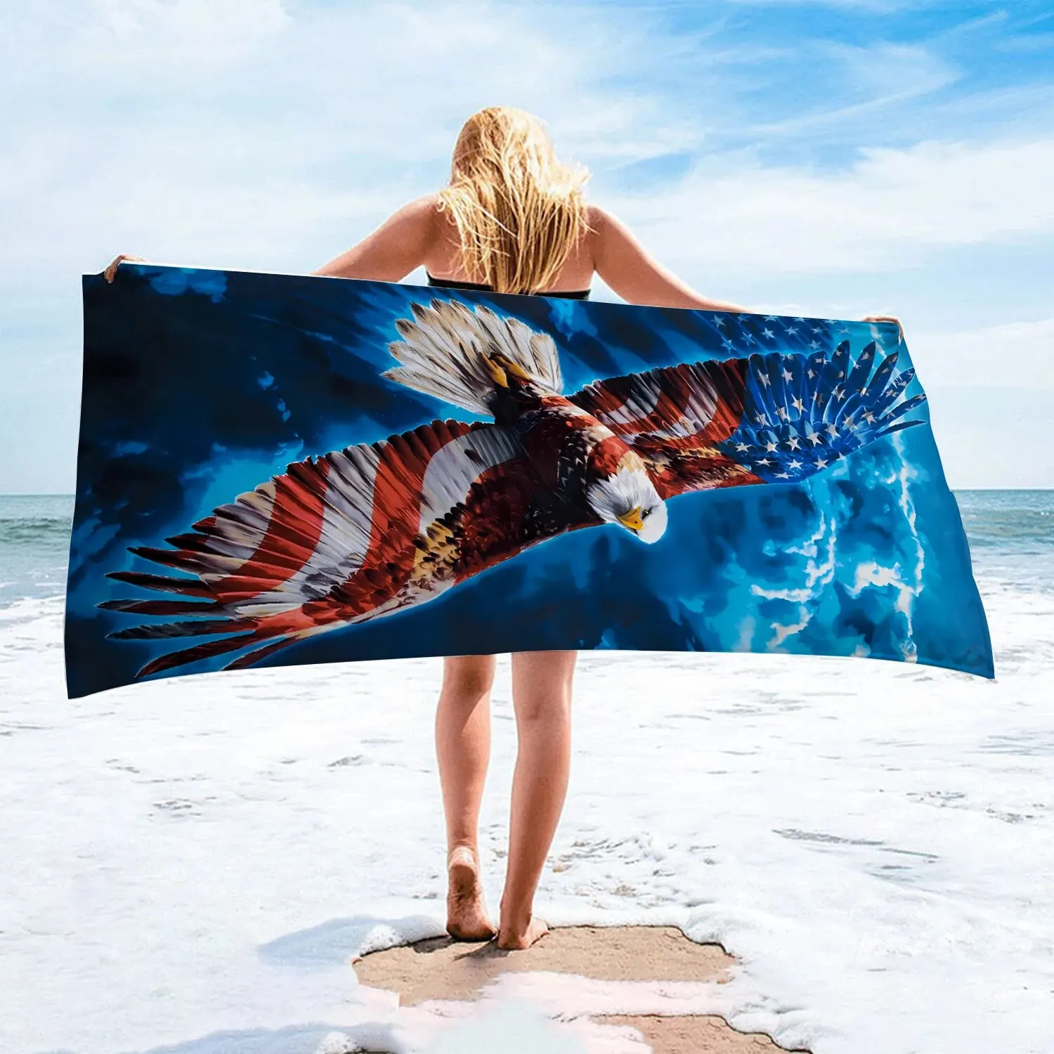 1pc 75x155cm Beach Towel Bath Towel Pool Towel Super Soft Plush CottonTowel for Beach,Must-have Item for Seaside Travel,275GSM