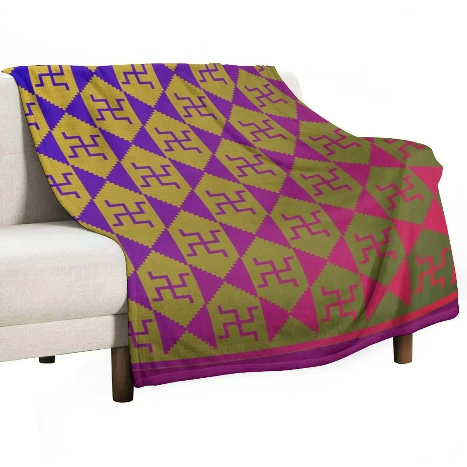 Roman mosaic. Cherchell-01 Throw Blanket for winter Hairys Bed covers Heavy valentine gift ideas Sofas Blankets
